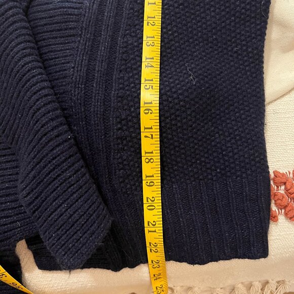 Zadig & Voltaire Navy Mystic AZ Cardigan with Red Stripe XS/S Oversized - Picture 11 of 11